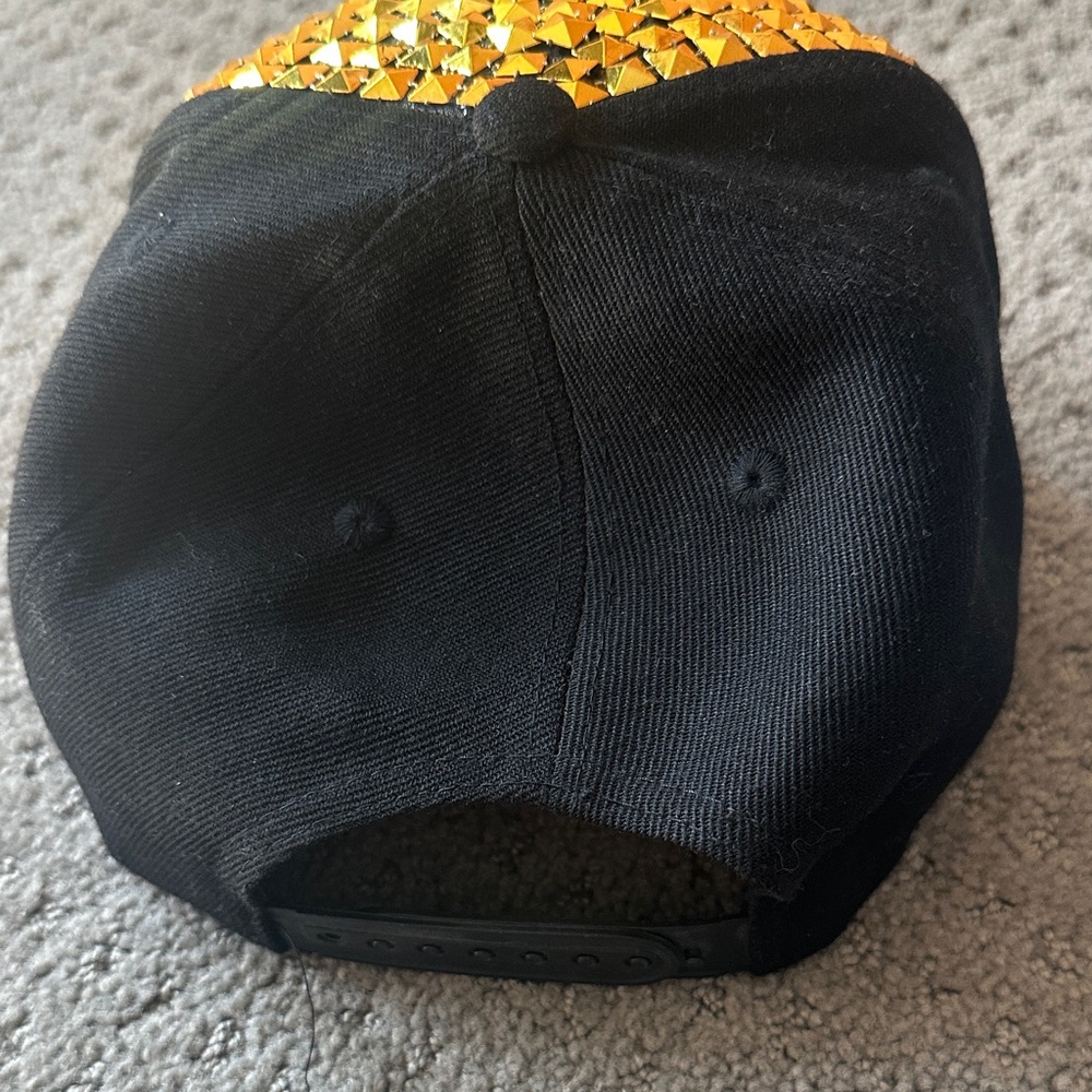 NWOT Gold Studded Cap - Picture 2 of 3